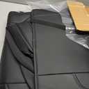 Umbrauto Car Seat Covers for Dodge RAM, Premium Nappa Waterproof Leather Seat Cushion Fits 2009-2026 RAM 1500/2500/3500 Crew Quad Mega Cab with Curved Bench,Full Set, Black