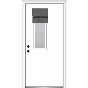 Soft Blackout French Door Curtains for Privacy, Block Out Light and Sunshine.Thermal Insulated Room Darkening, Easy Installed Door Curtains. (Dark Grey, 8"x36")