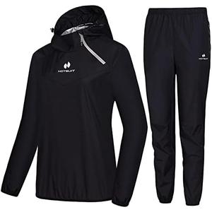HOTSUIT Sauna Suit Women Weight Loss Boxing Gym Sweat Suits Workout Jacket, Size L