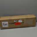 QBA 4FT Prelit Pencil Christmas Tree, Skinny Artificial Christmas Tree with 200 Warm White Lights, 190 PVC Branches Tips, Sturdy Metal Stand, for Home Office Party Decoration, Green (7in)