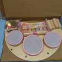 Toddlers Drum Set Toys for 1 2 3 Year Old Girls,Montessori Music Toy for Toddlers 1-3,Baby Drum with Xylophone,Musical Instruments Toy, Kids Birthday Gifts for Baby 18+ Months (Pink)
