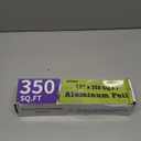 Aluminum Foil Roll, 12in x 350ft Aluminum Foil, Thick Strong Tin Foil with Cutter, Food Safe Cling Wrap for Cooking, Baking, Roasting, Grilling, Freezer Storage