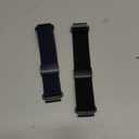 2 Pack Splash-Proof Stretchy Nylon Watch Bands Compatible with Gizmo Watch 3 2 1/Gabb Watch 3e 3 2 1/SyncUP Watch 2 1/Cosmo JrTrack 5, 20mm Soft Replacement Strap with Magnetic Buckle Kids Boys Girls (Black+Dark Blue)