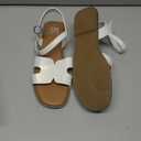 SM New York Girls Sandals Kids Open Toe Flat Sandals Ankle Strap Dress Shoes for Toddler Little Big Kid 5