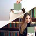 2 x Blank Journal Notebook for Women & Men, 192 Pages College Blank Notebook for Writing Note Taking Work, 100 GSM Thick Paper Hardcover Leather Leather Sketchbook - Medium 8" x 5.7" (Dotted, Black)