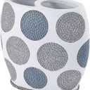 Avanti Linens - Toothbrush Holder, Countertop Accessories, Stylish Home Decor (Dotted Circles Collection)