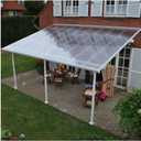 Roof Pergola Cover, Polycarbonate Panels | Rainproof Insulation | 0.7mm Thick, for Outdoor Patio Deck Greenhouse, Easy to Bend & Cut (Color: Clear, Size: 39.4" x65.6')