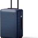 Lightweight PC Hard Shell Suitcase, 20-inch International Carry On Luggage Airline Approved with TSA Lock, 360 Silent Spinner Wheels- Ideal for Travel Suitcase (Blue)