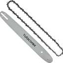 16inch Chainsaw Guide Bar and Chain Combo, Replacement Accessories Fits Milwaukee 48-09-3001, Fits EGO CS1604; CS1600,Fits DEWALT DCCS670B, 16'' Chain- 3/8'' .043'' 56 Drive Links (1 Chain+1 bar