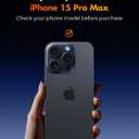 2 x UNBREAKcable Screen Protector for iPhone 15 Pro Max, Pull-To-Protect Easy Installation, Auto Dust-Elimination, 9H+ Military-Grade Tempered Glass, Bubble-Free, Case Friendly, HD Clear, 6.7 Inch, 2 Pack