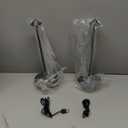 Cordless Table Lamp, Portable Led Desk Lamp 6000mAh Battery Operated Table Lamp, Mordern Rechargeable Night Light in Aluminum, Dimmable Table Light for Indoor Outdoor (Black 2 Pack)