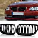 E92 Grille Grill, ATPOEN Front Grille Kindey for BMW 3 Series E92 E93 LCI Coupe 2011 2012 2013 Gloss Black (Doesn't fit M3)
