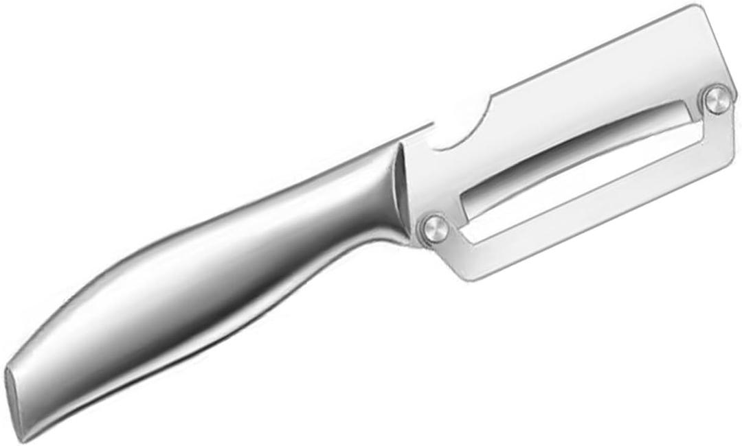 Multifunctional Vegetable Peeler,Zero Flex Peeler with Wooden Handle and Bottle Opener,Stainless Steel Kitchen Tool Suitable for All Kinds Of Vegetables and Fruits