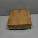 Acrylic Side Table, End Table Round Top with Solid Post for Living Room, Bedroom, Balcony, Easy Assembly (Pedestal, Orange)