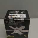 Socket Fan Light with Remote,Small Ceiling Fans with Lights,Smart Timing Dimmable 3 Colors,E26 Base Socket Ceiling Fan for Bedroom Living Garage KitchenWhite