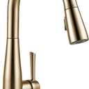 Delta Essa Touchless Kitchen Faucet with Touch Technology, Brushed Gold Kitchen Sink Faucet with Pull Down Sprayer, Single Hole, Champagne Bronze 9113TL-CZ-DST