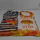 Preboun Fall Chair Covers Set of 6 Thanksgiving Dining Protector Stretch Autumn Pumpkin Truck Maple Leaves Slipcovers Removable Washable for Dining Hotel Party Wedding