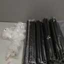 Portable Closet for Hanging Clothes, Portable Wardrobe Closet with Cover, 4 Storage Shelves, 2 Hanging Rods and 8 Side Pockets, Easy Assembly and Sturdy Free Standing Closet for Bedroom, Grey