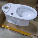 TOTO Drake Elongated Universal Height TORNADO FLUSH Toilet Bowl with CEFIONTECT, WASHLET+ Ready, Cotton White - C776CEFGT40#01