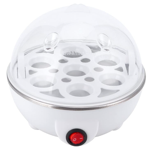 Electric Egg Cooker, 350W Multifunctional Mini Eggs Cooker Steamer Poacher Electric Egg Boiler for Kitchen Use, Hard Boiled Egg Cooker Rapid Egg Cooker