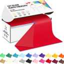 CXPSINC 54 Inch X 200 Feet Plastic Table Cover Roll Disposable Tablecloth with Slide Cutter for All Type/Shape Tables | Picnic, Party, Banquet, Birthdays, Weddings (Red)