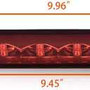 7 x G-PLUS LED 3rd Brake Light Compatible with Truck Cap Topper Leer Are Century LED Recessed 3rd Third Brake Light Lamp AT-LED-36R Red Lens Chrome Housing Tercera Luz De Freno