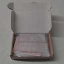 UNIQOOO Frosted Arch Wedding Table Numbers 1-15 w/Stands, Gold Foil Printed 5x7 Acrylic Display Signs &Holders, Pack of 15, Perfect for Centerpiece, Reception, Decoration, Party, Anniversary, Event