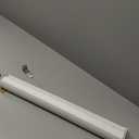 ChrisDowa Cordless Zebra Blinds for Windows, Dual Layer Free-Stop Light Filtering Window Roller Shades, Pull Down Privacy Zebra Shades for Home, Office, Bedroom, Door (23" W x 72" H, White)