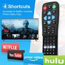 XGBFH Universal Big Button Remote for Seniors, Elderly, 2-Device Control - Learning Functions, Use for TV, Streaming Box, Soundbar Audio Recevier, DVD/VCR/SAT Device & DVD, Dementia Friendly GiFeets