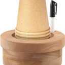 Wooden Cup Holder with Marker Slot, Cup Holder Dispenser Paper Cup Storage Box Disposable Mug Dispenser for Party Decoration Bathroom Kitchen Picnic