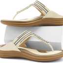 UBFEN Womens Slides Walking Sandals Comfortable Platform Slip On Dressy Summer (7.5)