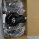 RidRed Office Chair Wheels - Replacement Rubber Wheels - Universal Fit 3 Inch Casters, Heavy-Duty Chair Casters, Noise Free, Fits 98% Chair, for All Floor (5) (Transparent)