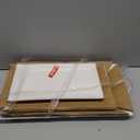 Serving Tray Platter, 3 Pcs Food Tray for Veggie Fruit Snack Dessert Cookie Cheese, Food Trays for Party Supplies Display, Plastic Platters for Serving Food, Large White Trays, BPA Free