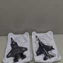 Double Fighter Jet Toy, F35 & F16 Diecast Planes with Lights & Sounds, Pull Back Military Airplane Toy Gift for Toddler,Kids, Boys