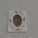 5x7 Oval Picture Frame, White Vintage Style, Glass Front, Suitable for Tabletop or Wall Hanging, Antique Dcor
