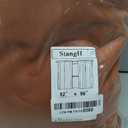 StangH Burnt Orange Velvet Curtains 96 inches Long, Fall Curtains Terracotta Living Room Light Blocking Privacy Window Drapes for Patio Sliding Door/Dining Room, W52 x L96, 2 Panels