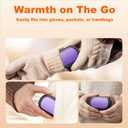 Rechargeable Hand Warmers 2 Pack, 24 Hours Electric Hand Warmers with 3 Heat Settings, USB-C Fast Charge Portable Pocket Heater for Arthritis, Raynaud's, Outdoor Camping, Gifts for Men Women