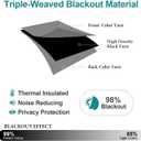 ChrisDowa Blackout Curtains 78 inches Long for Bedroom - 2 Panels Set Grommet Thermal Insulated Room Darkening Curtains for Living Room (Grey, 42 x 78 Inch)