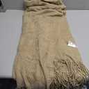 BATTILO HOME Beige Throw Blanket for Couch, Knitted Beige Throw for Bed, Neutral Throw Blankets Tan Throw Blanket for Room Decor Housewarming Gifts, 50" x 60"