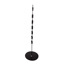 Metal Clip Strip Stand with Metal Base, Black