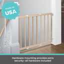 Toddleroo by North States - Stairway Swing Wooden Baby Gate: Wood Baby Gate for Stairs - Adjustable 28 to 42 Inches Wide - 30 Inches Tall