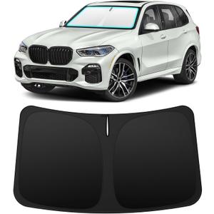 INSAUTO Custom Fit Windshield Sun Shade Accessories for BMW X5 2019-2026, Foldable Front Window Sunshade, UV & Heat Reflector, Keeps Interior Cool, Includes Storage Bag