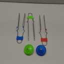 Jishi Retro Magic Rail Twirler 3Pcs Light Up Glow Magnetic Gyro Wheel, Kids Classic Vintage Trick Yoyo Sensory Fidget Toys, Cool Unique Nostalgia Gifts Fun Stocking Stuffers for 3+ Year Old Boys Girls