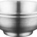 IMEEA 54 Oz Large Soup Bowls Ramen Bowls SUS304 Stainless Steel Salad Bowls Double Walled Insulated Serving Bowls for Salad, Mixed Fruit, Pasta, Oatmeal, Snacks, Set of 2