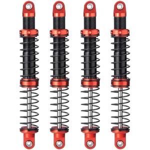 Que-T 4pcs Metal Shock Absorber Damper for 1/10 RC Crawler Car SCX10 D90 TRX4 TRX6 (105mm)