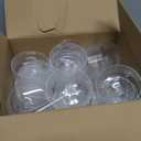 LIYH 20pcs Champagne Glasses 10 Oz Cocktail Coupe Glasses Champagne Flutes Plastic Coupe Cups Disposable Martini Cups Perfect for Bar Cocktails Martinis Parties (Clear Vertical Stripe Pattern)