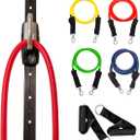Space Saver Gym Resistance Bands Exercise Equipment for at Home Fitness Workout | Resistance Band Wall Anchor for Kinetic Bands with 1 Rail, 1 Rail Car