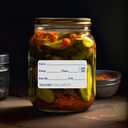 Dissolvable Food Labels, 1x2 Inch Label Stickers 1000PCS Food Labels Stickers for Containers Freezer Labels Tape Canning Labels Writable Date Labels, 2 Rolls