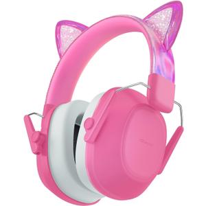 iClever Noise Cancelling Headphones for Kids, SNR 29dB Safety Noise Reduction Ear Muffs for Autism Sensory &Concentration Aid, Ear Hearing Protection for Fireworks/Event/Monster Jam/Concert