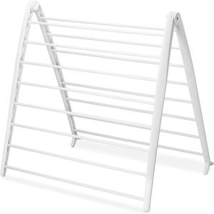 Whitmor Spacemaker Folding Drying Rack, Freestanding Indoor Clothes Dryer, Space Saving Compact Design, 6"L x 26"W x 51.5"H, White